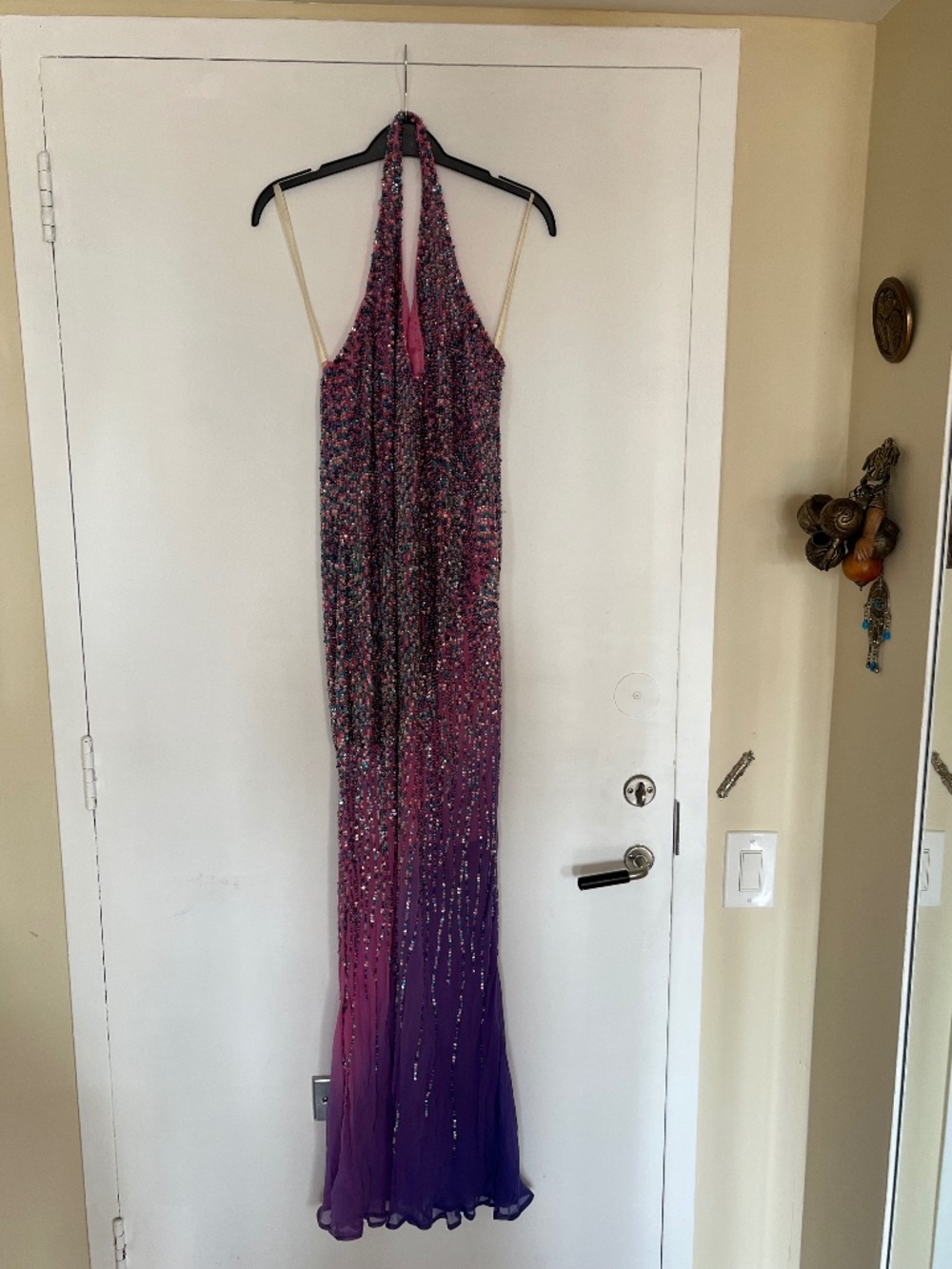 Jovani Long Multi Colour Sequin Gown Size 8
